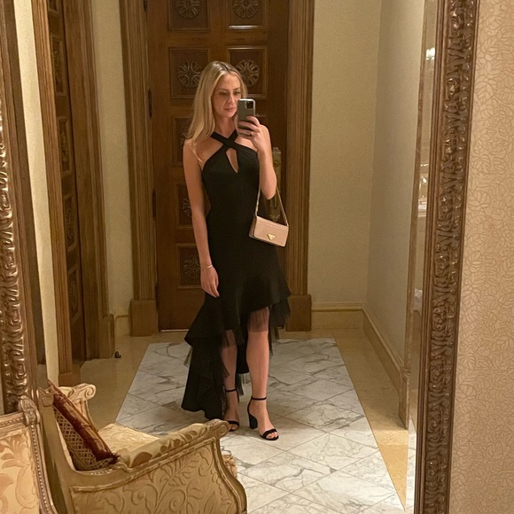 BCBGMaxazria high low cocktail dress - Picture 2 of 4